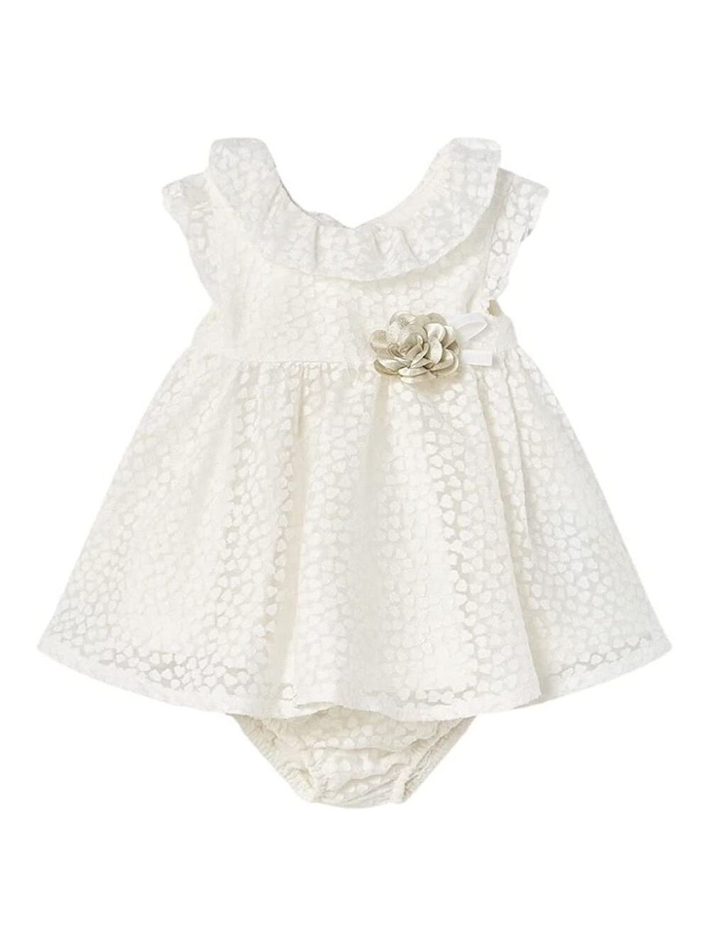 Mayoral Ivory Floral Lace Dress